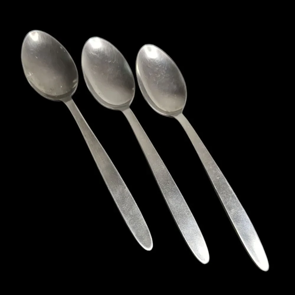 Lot of 3 Table Spoon Englishtown ENS2 Stainless Glossy Flatware 7 1/4